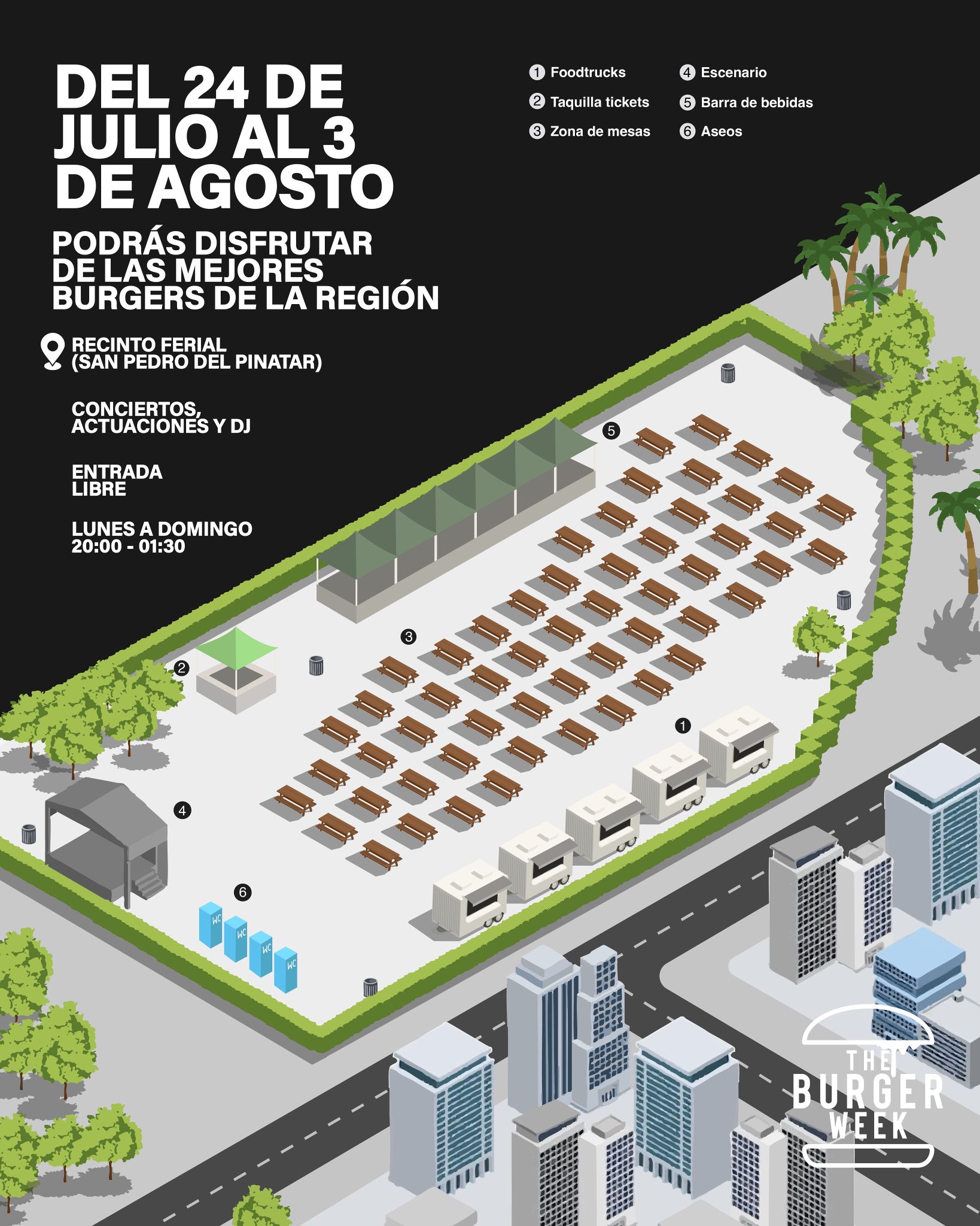 Horario del evento
